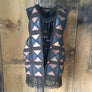 Vintage 1970’s Crochet Leather Vest