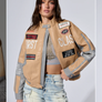 NWT Akira Faux Leather Bomber