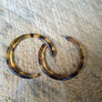 Tortoise Hoop Earrings