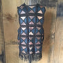 Vintage 1970’s Crochet Leather Vest