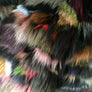 Multicolored Faux Fur Coat