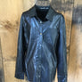 Wells Grace Faux Leather Top