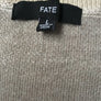 Fate Camouflage Distressed Sweater