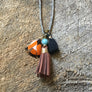 Brown Tassel Necklace