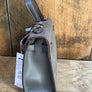 Gray Suede Handbag