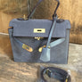 Gray Suede Handbag