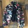 Multicolored Faux Fur Coat