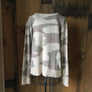 Fate Camouflage Distressed Sweater