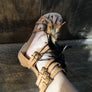 Tan Feather Sandals