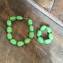 Lime Green Chunky Necklace Set