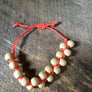 Orange Beaded Bracelet