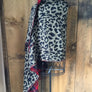 Holiday Reversible Plaid Leopard Wrap
