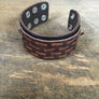 Thick Brown Leather Cuff