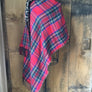 Holiday Reversible Plaid Leopard Wrap