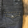 True Religion Black Studded Jeans