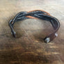 Brown & Tan Woven Leather Cuff