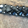 Black Woven Leather Bracelet