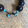 Black Turquoise Beaded Bracelet