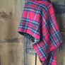 Holiday Reversible Plaid Leopard Wrap