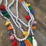 Pink Pineapple Tassel Necklace