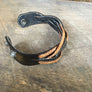 Brown & Tan Woven Leather Cuff