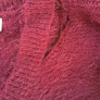 Love Stitch Maroon Fuzzy Sweater