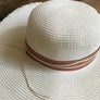 Time and True White Straw Hat