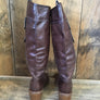 Chloe Brown Leather Boots