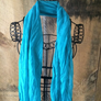 Aqua Long Lightweight Scarf