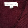 Love Stitch Maroon Fuzzy Sweater