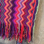 Chevron Stripe Fringe Scarf