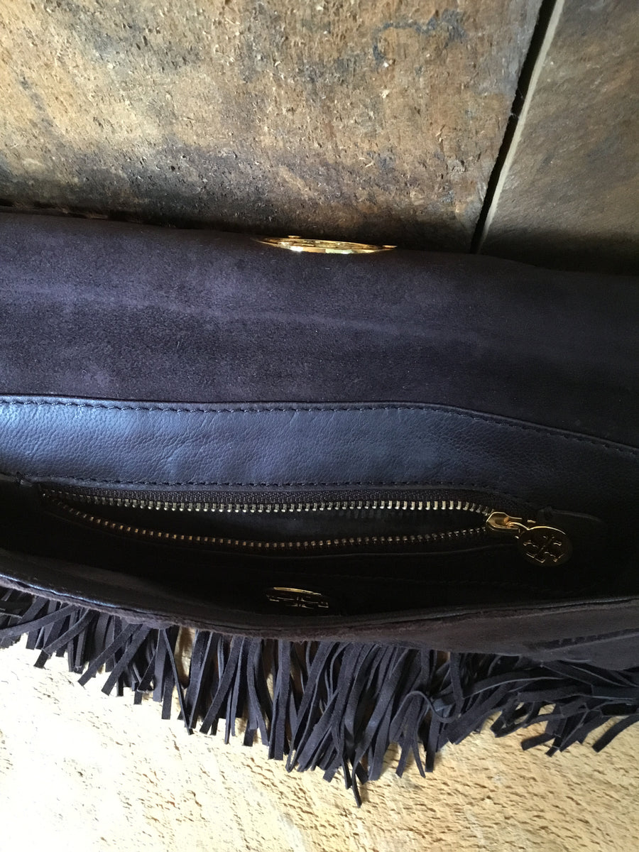 Tory Burch Suede Clutch