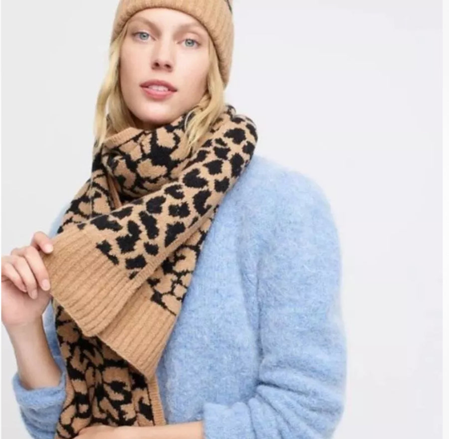 J.Crew Leopard Scarf