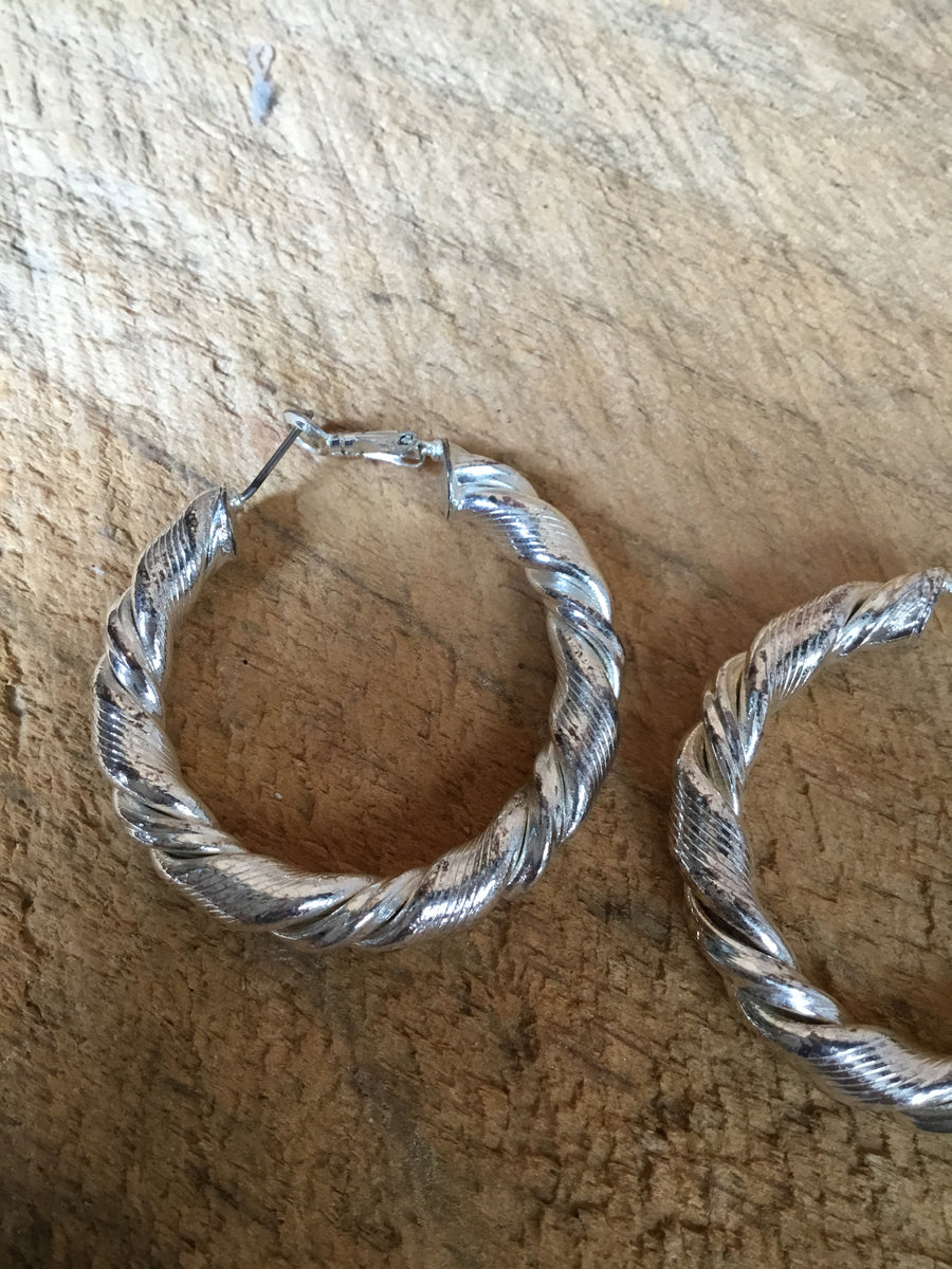 Silver Hoop Earrings