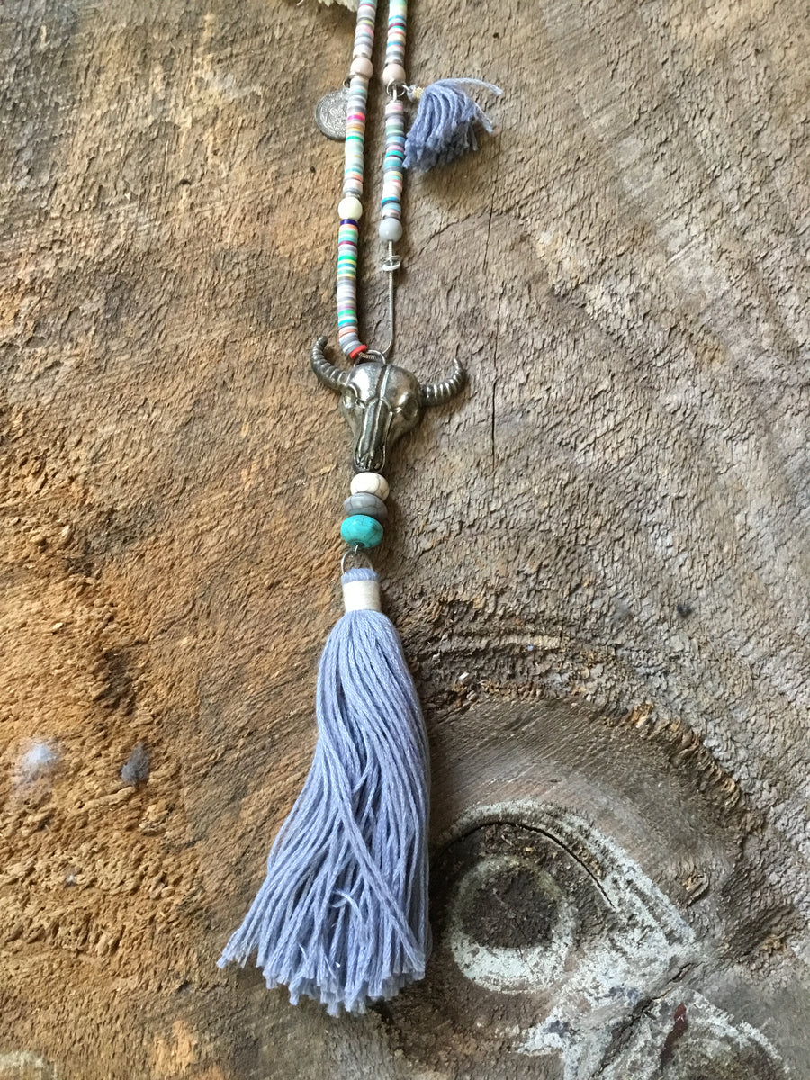 Bullhead Beaded Necklace
