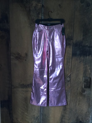 NWT Wild Fabric Pink Metallic Pants