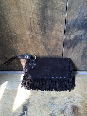 Tory Burch Suede Clutch