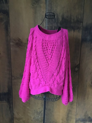 Express Hot Pink Sweater