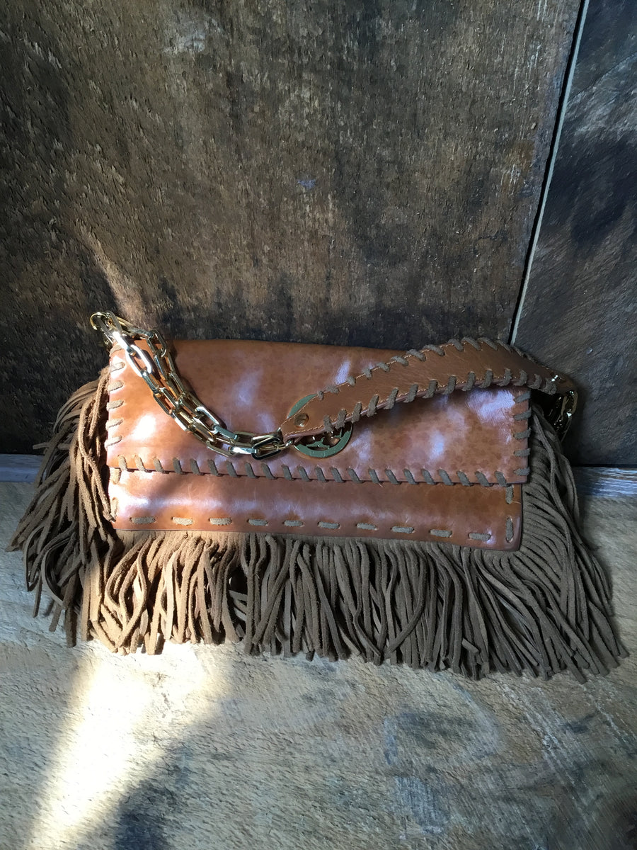 Tory Burch Fringe Clutch