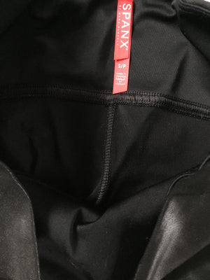Black Faux Leather Spanx