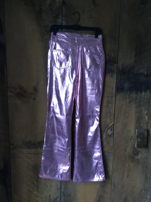 NWT Wild Fabric Pink Metallic Pants