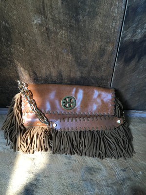 Tory Burch Fringe Clutch