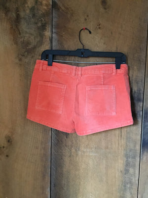 Quicksilver Orange Corduroy Shorts