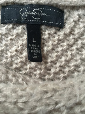 Jessica Simpson Tan Off Shoulder Sweater – BOHO thrift shop