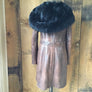 Vintage Faux Fur & Leather Coat