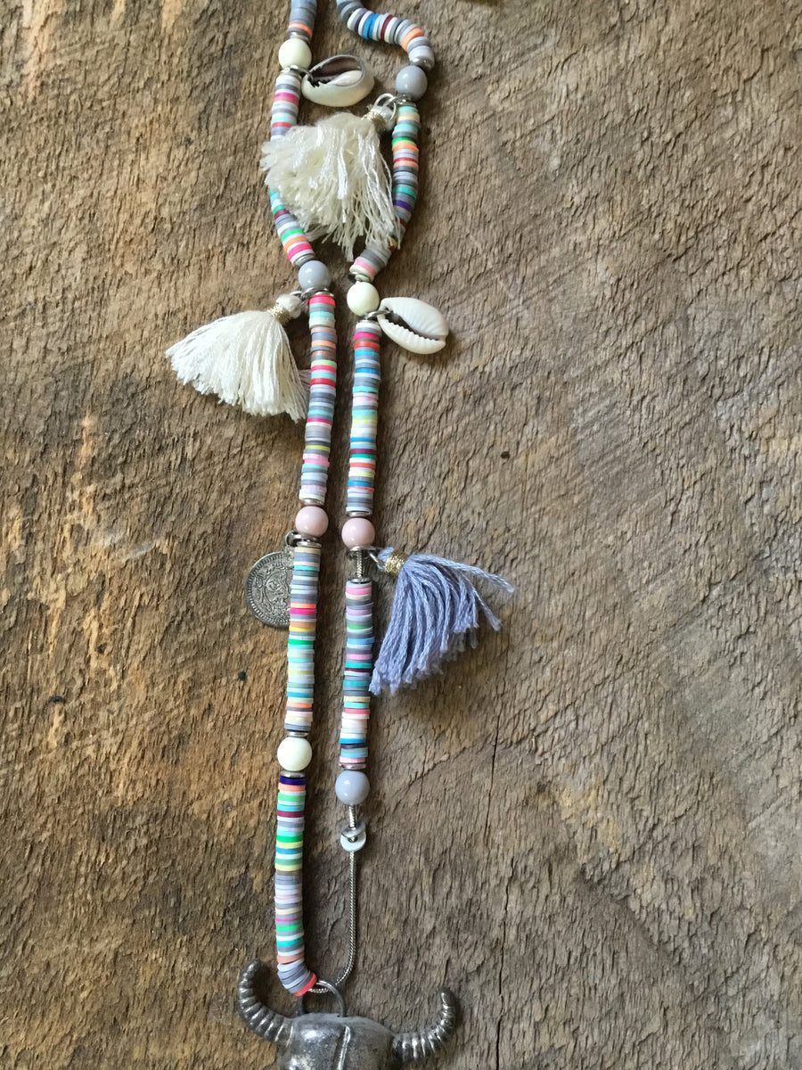 Bullhead Beaded Necklace