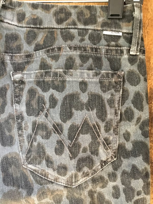 MOTHER Denim Leopard Jeans
