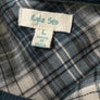 Embroidered Velvet Button Down