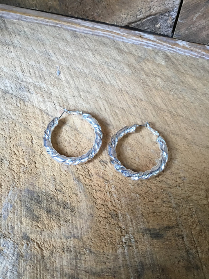 Silver Hoop Earrings