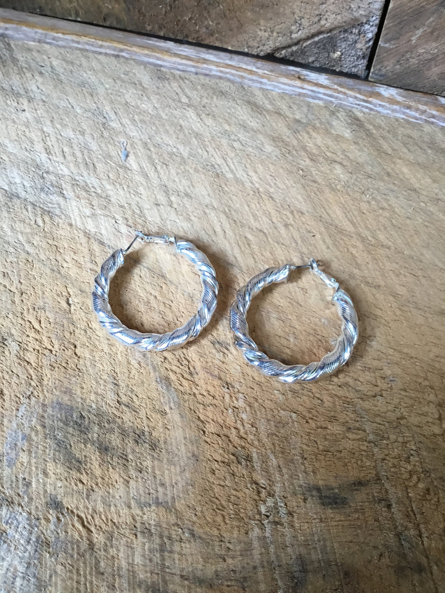 Silver Hoop Earrings